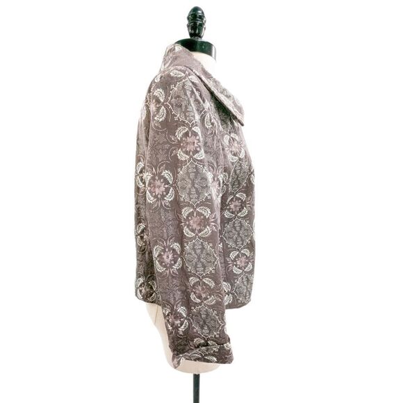 Talbots rich 100% cotton brocade double breasted size 10 petite - Picture 7 of 16